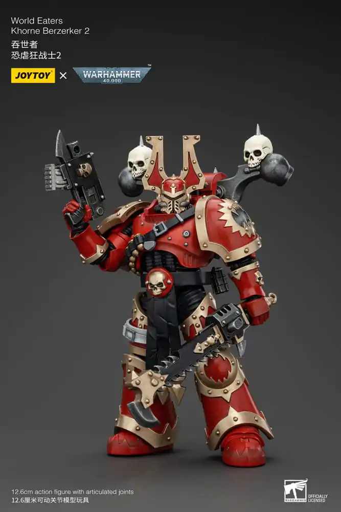 Warhammer 40k Action Figure 1/18 World Eaters Khorne Berzerker 2 13 cm termékfotó