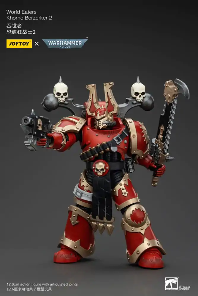 Warhammer 40k Action Figure 1/18 World Eaters Khorne Berzerker 2 13 cm termékfotó