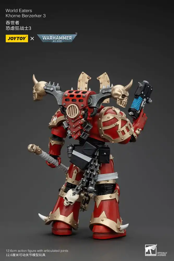 Warhammer 40k Action Figure 1/18 World Eaters Khorne Berzerker 3 13 cm termékfotó