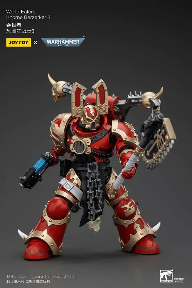 Warhammer 40k Action Figure 1/18 World Eaters Khorne Berzerker 3 13 cm termékfotó