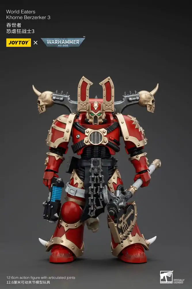 Warhammer 40k Action Figure 1/18 World Eaters Khorne Berzerker 3 13 cm termékfotó