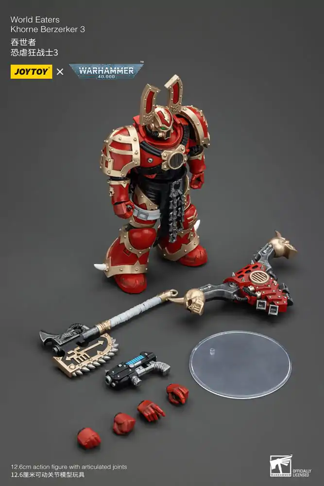 Warhammer 40k Action Figure 1/18 World Eaters Khorne Berzerker 3 13 cm termékfotó