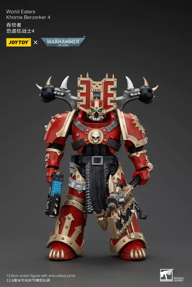 Warhammer 40k Action Figure 1/18 World Eaters Khorne Berzerker 4 13 cm termékfotó