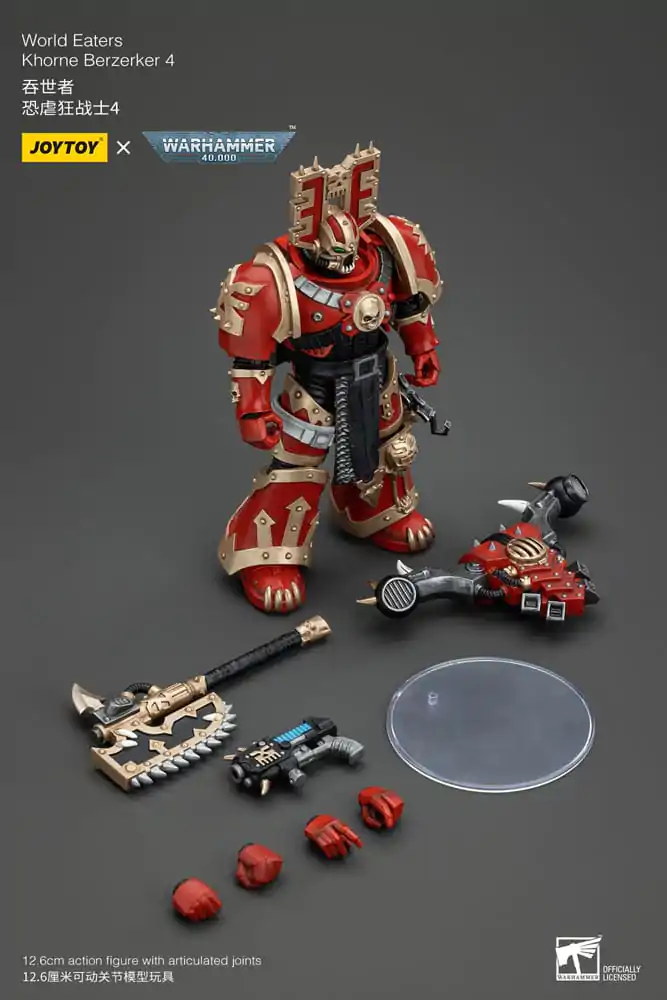 Warhammer 40k Action Figure 1/18 World Eaters Khorne Berzerker 4 13 cm termékfotó