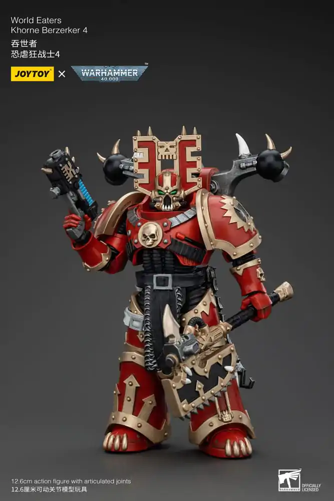 Warhammer 40k Action Figure 1/18 World Eaters Khorne Berzerker 4 13 cm termékfotó