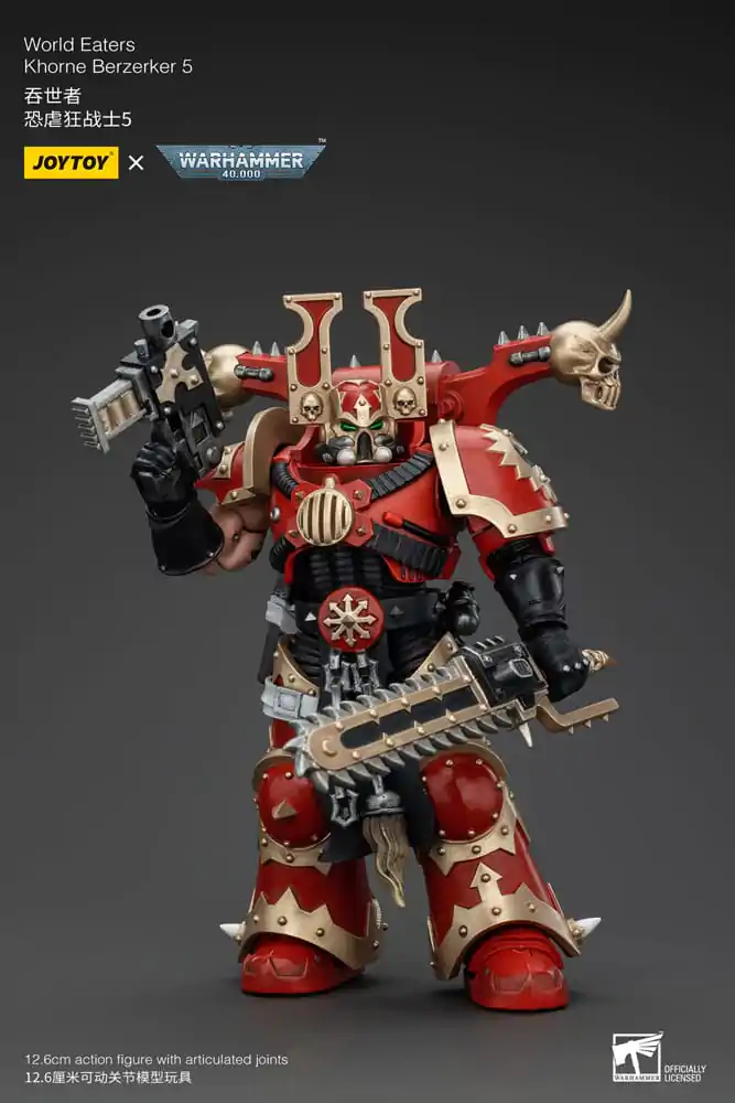 Warhammer 40k Action Figure 1/18 World Eaters Khorne Berzerker 5 13 cm termékfotó