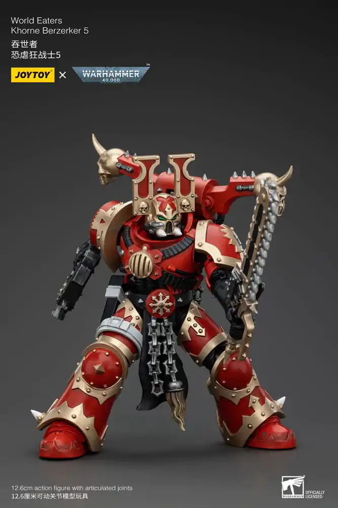 Warhammer 40k Action Figure 1/18 World Eaters Khorne Berzerker 5 13 cm termékfotó