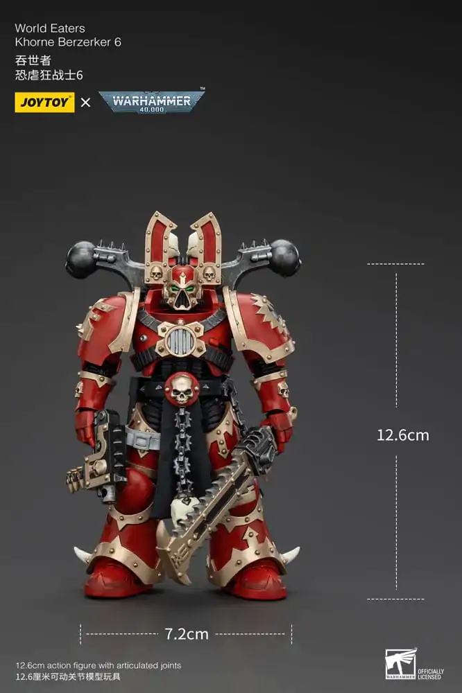 Warhammer 40k Action Figure 1/18 World Eaters Khorne Berzerker 6 13 cm termékfotó