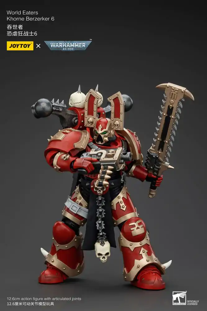 Warhammer 40k Action Figure 1/18 World Eaters Khorne Berzerker 6 13 cm termékfotó