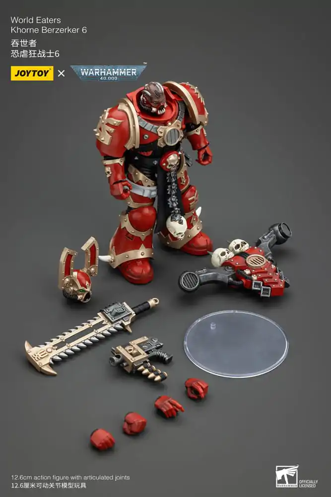 Warhammer 40k Action Figure 1/18 World Eaters Khorne Berzerker 6 13 cm termékfotó