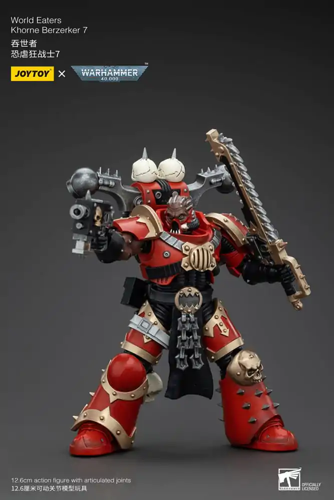 Warhammer 40k Action Figure 1/18 World Eaters Khorne Berzerker 7 13 cm termékfotó