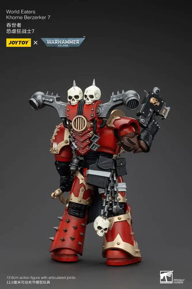 Warhammer 40k Action Figure 1/18 World Eaters Khorne Berzerker 7 13 cm termékfotó