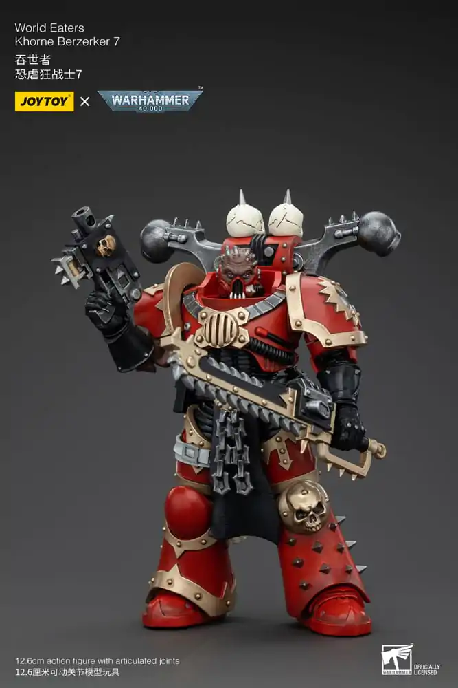 Warhammer 40k Action Figure 1/18 World Eaters Khorne Berzerker 7 13 cm termékfotó