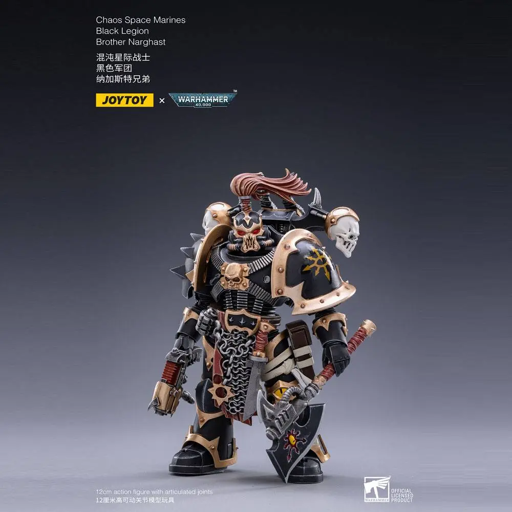 Warhammer 40k Action Figure 1/18 Black Legion Brother Narghast 14 cm product photo