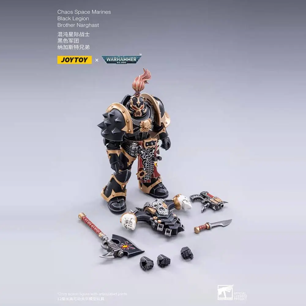 Warhammer 40k Action Figure 1/18 Black Legion Brother Narghast 14 cm product photo