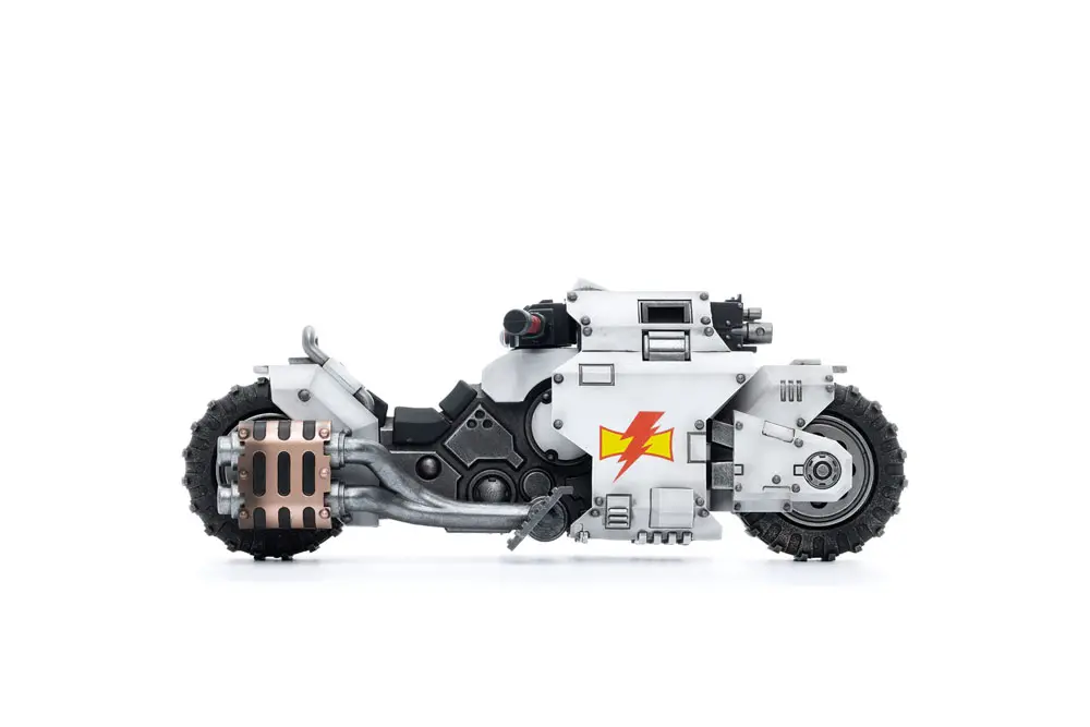 Warhammer 40k Vehicle 1/18 White Scars Raider-pattern Combat Bike 22 cm product photo