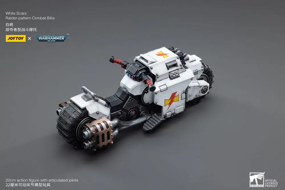 Warhammer 40k Vehicle 1/18 White Scars Raider-pattern Combat Bike 22 cm product photo