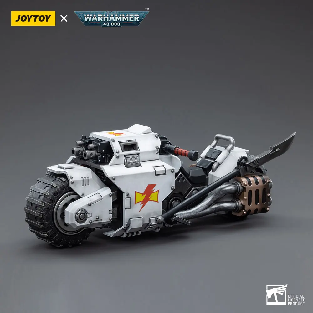 Warhammer 40k Vehicle 1/18 White Scars Raider-pattern Combat Bike 22 cm product photo