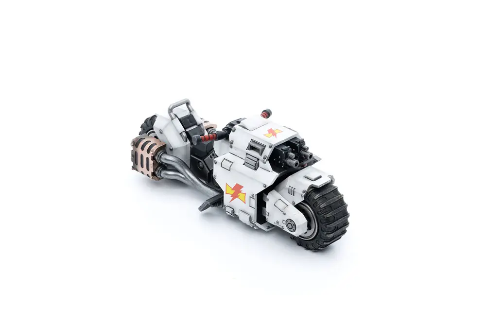 Warhammer 40k Vehicle 1/18 White Scars Raider-pattern Combat Bike 22 cm product photo