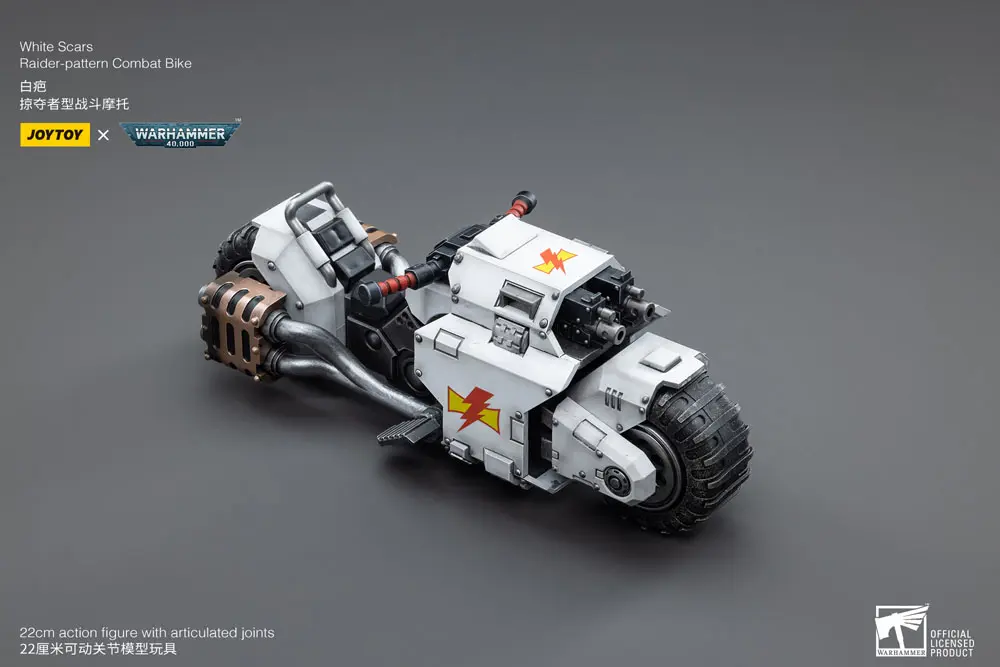 Warhammer 40k Vehicle 1/18 White Scars Raider-pattern Combat Bike 22 cm product photo