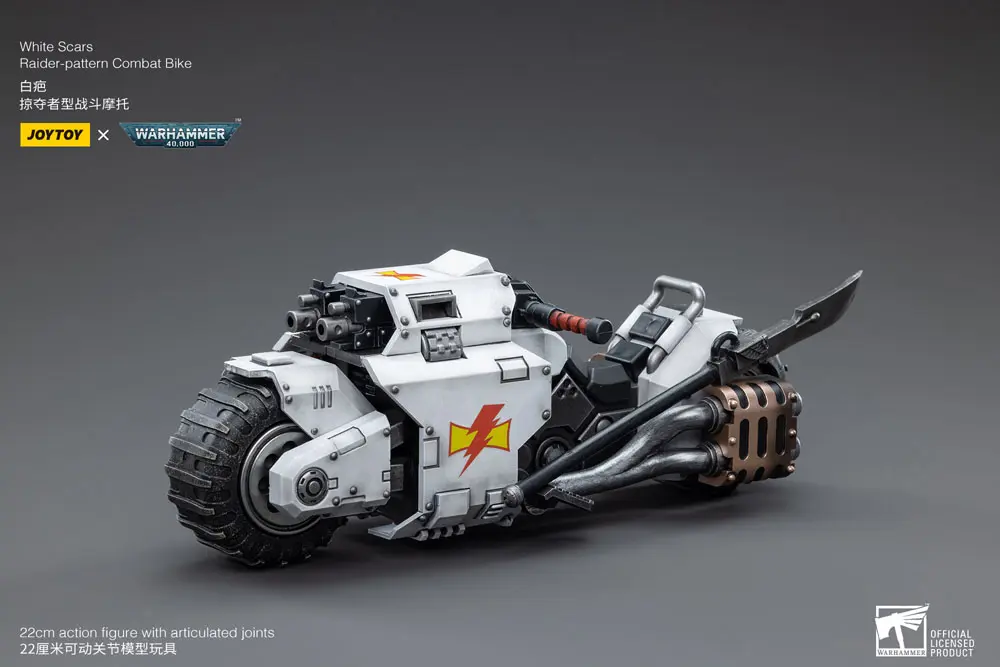 Warhammer 40k Vehicle 1/18 White Scars Raider-pattern Combat Bike 22 cm product photo