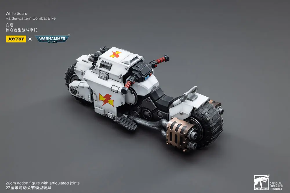 Warhammer 40k Vehicle 1/18 White Scars Raider-pattern Combat Bike 22 cm product photo