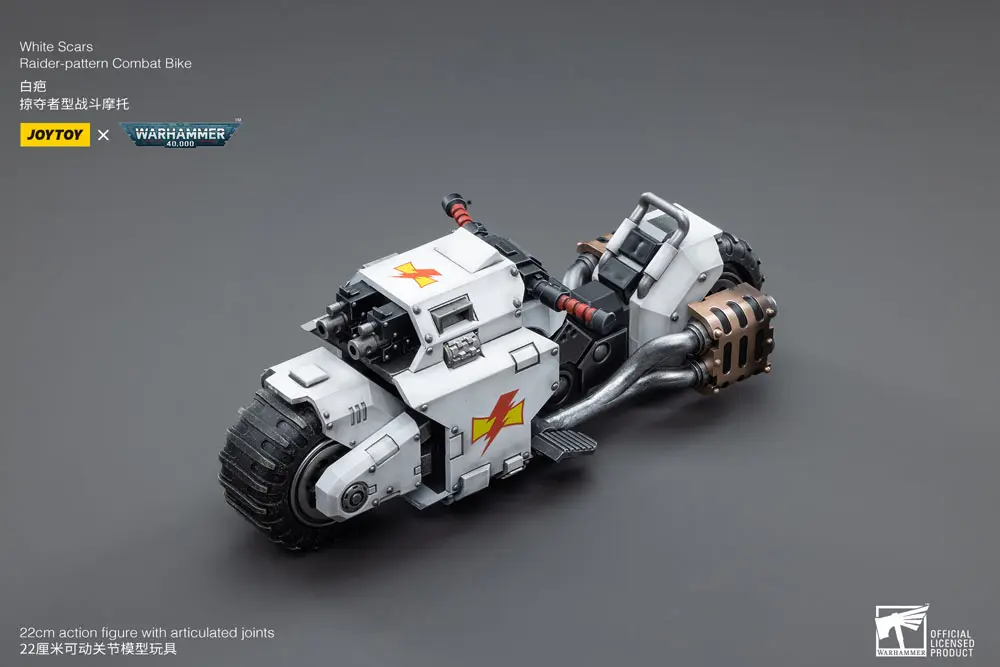Warhammer 40k Vehicle 1/18 White Scars Raider-pattern Combat Bike 22 cm product photo