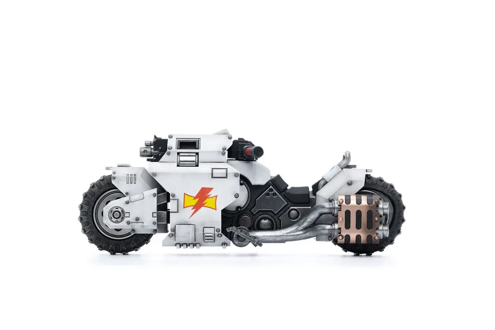 Warhammer 40k Vehicle 1/18 White Scars Raider-pattern Combat Bike 22 cm product photo