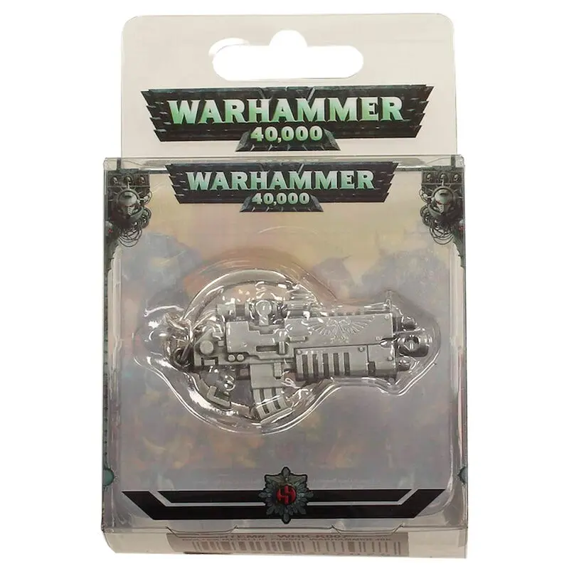 Warhammer 40K Metal Keychain Bolter Metallic Finish termékfotó