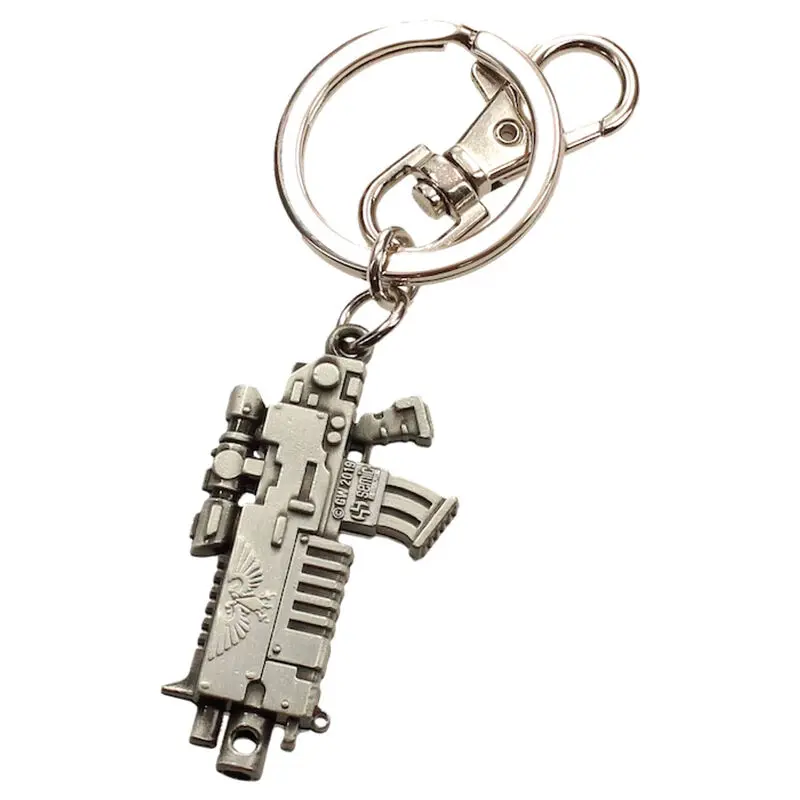 Warhammer 40K Metal Keychain Bolter Metallic Finish termékfotó