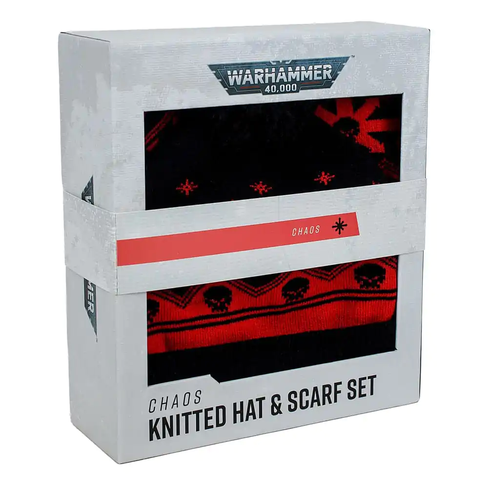 Warhammer 40K Beanie & Scarf Set Chaos termékfotó