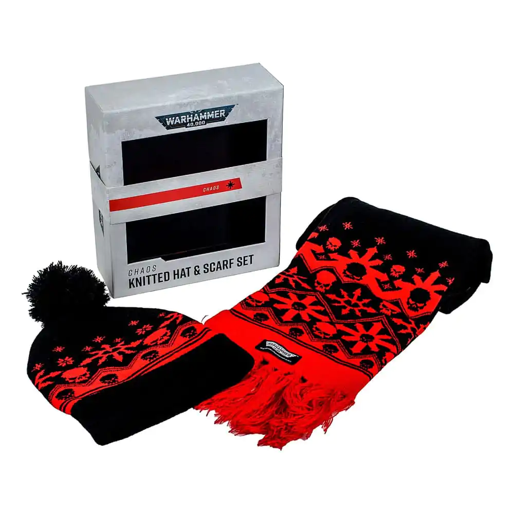 Warhammer 40K Beanie & Scarf Set Chaos termékfotó