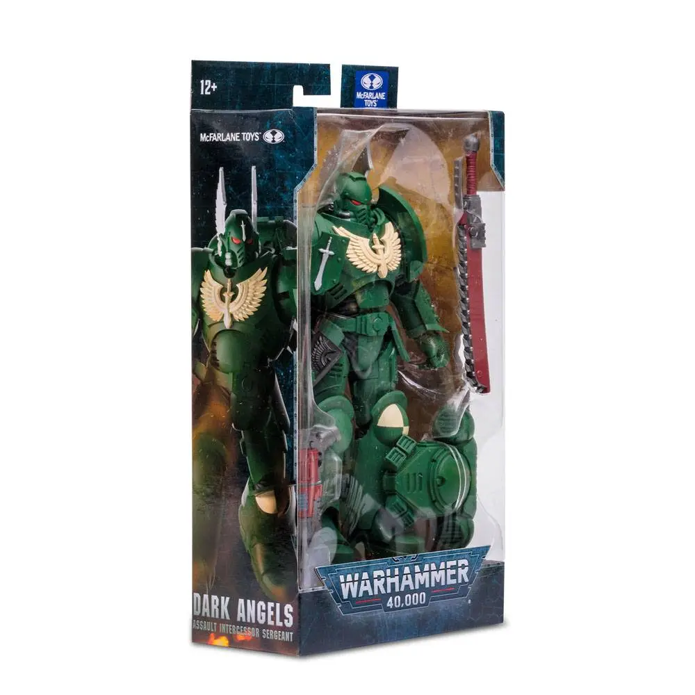 Warhammer 40k Action Figure Dark Angels Assault Intercessor Sergeant 18 cm product photo