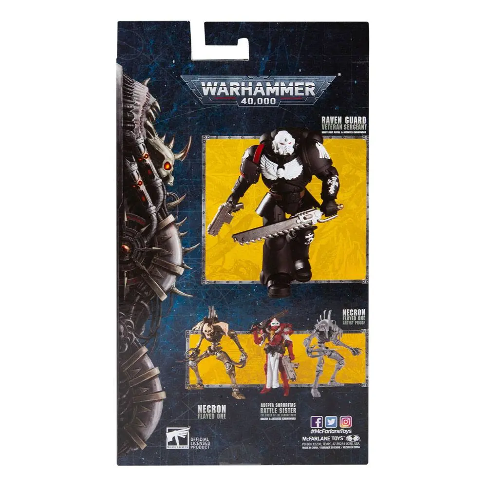Warhammer 40k Action Figure Raven Guard Veteran Sergeant 18 cm product photo
