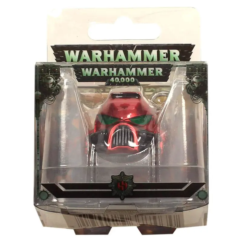 Warhammer 40K Metal Keychain Space Marine MKVII Helmet Blood Angels termékfotó