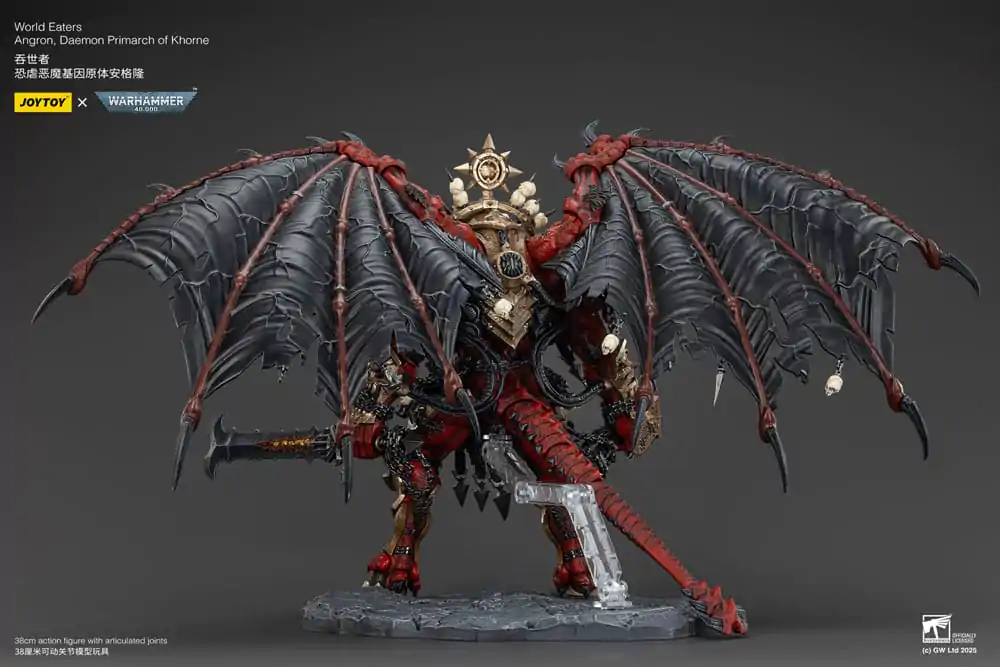 Warhammer 40k Action figur World Eaters Angron Daemon Primarch of Khorne 48 cm product photo