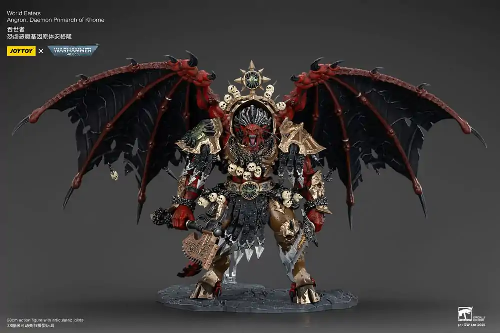 Warhammer 40k Action figur World Eaters Angron Daemon Primarch of Khorne 48 cm product photo