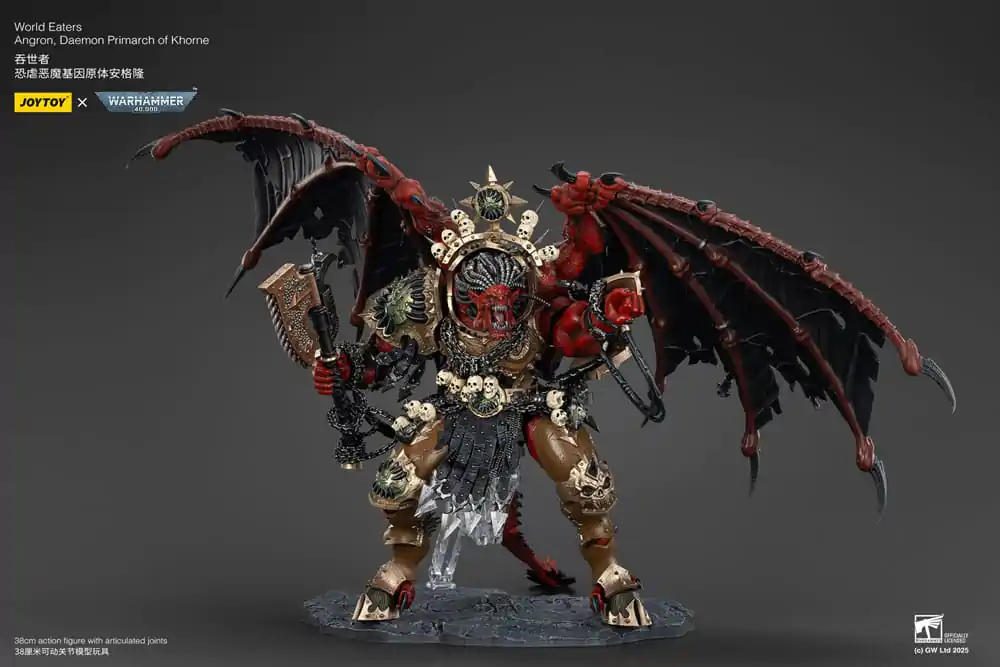 Warhammer 40k Action figur World Eaters Angron Daemon Primarch of Khorne 48 cm product photo