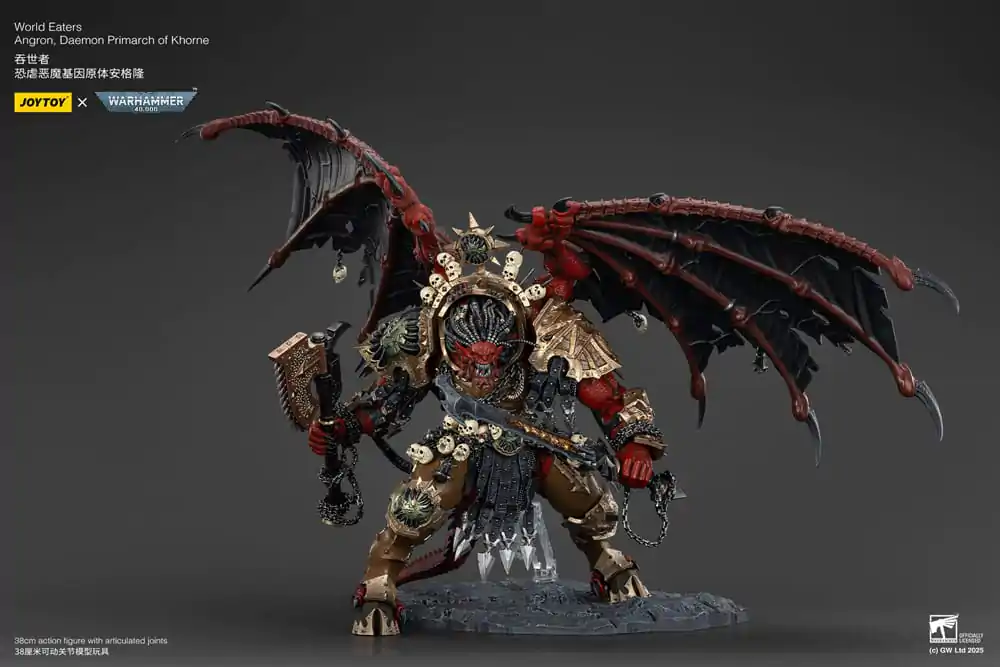 Warhammer 40k Action figur World Eaters Angron Daemon Primarch of Khorne 48 cm product photo