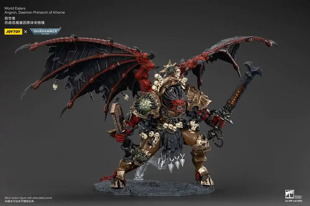 Warhammer 40k Action figur World Eaters Angron Daemon Primarch of Khorne 48 cm product photo