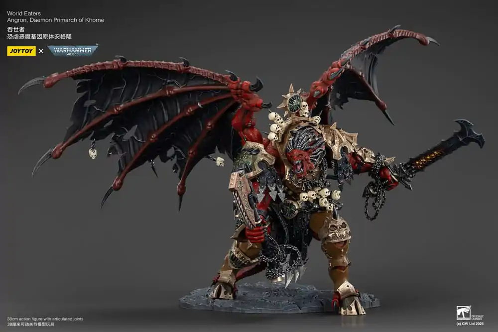 Warhammer 40k Action figur World Eaters Angron Daemon Primarch of Khorne 48 cm product photo