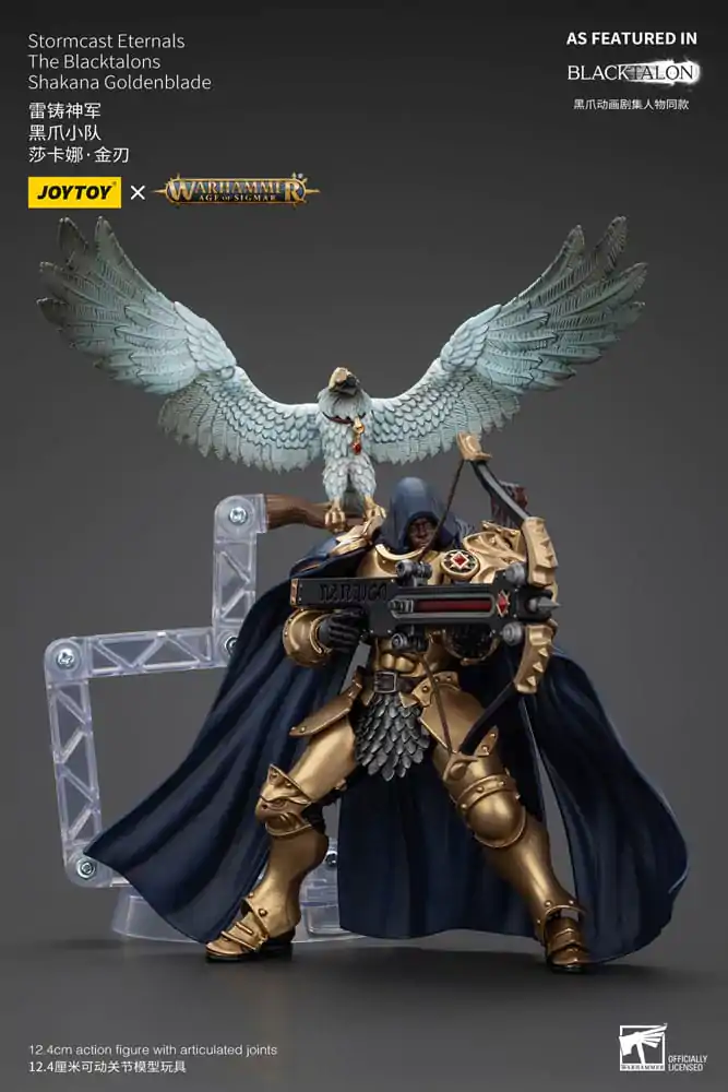 Warhammer Age of Sigmar Action Figure Stormcast Eternals The Blacktalons Shakana Goldenblade 20 cm product photo