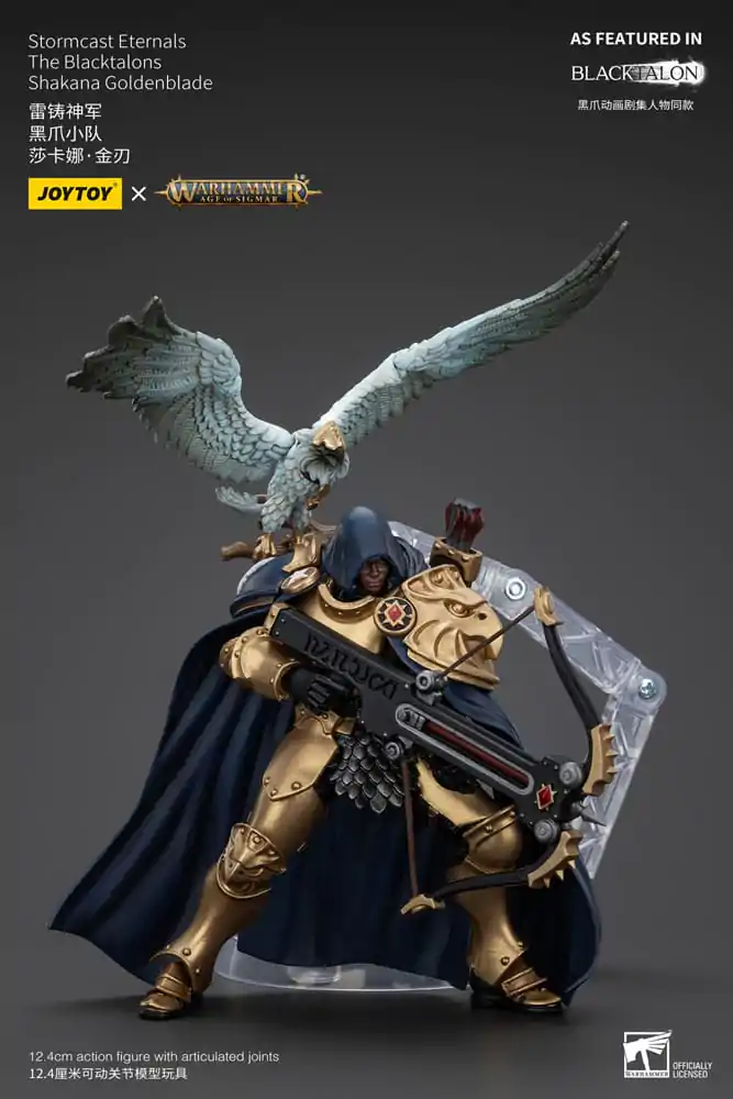 Warhammer Age of Sigmar Action Figure Stormcast Eternals The Blacktalons Shakana Goldenblade 20 cm product photo