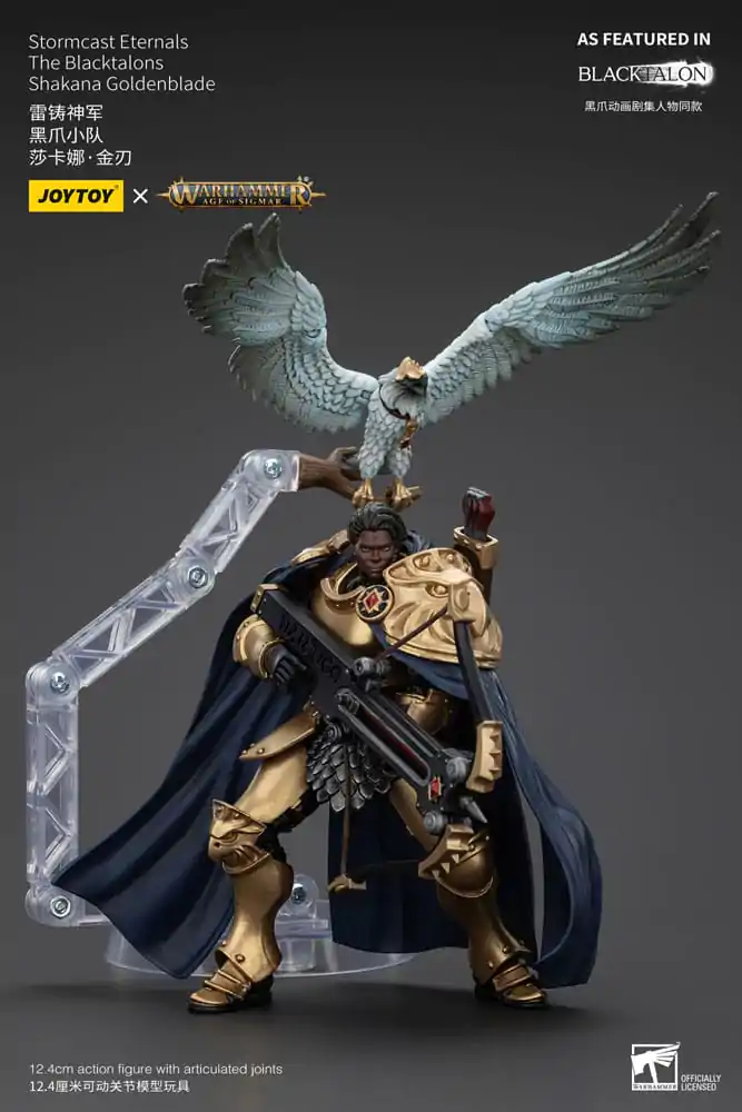 Warhammer Age of Sigmar Action Figure Stormcast Eternals The Blacktalons Shakana Goldenblade 20 cm product photo