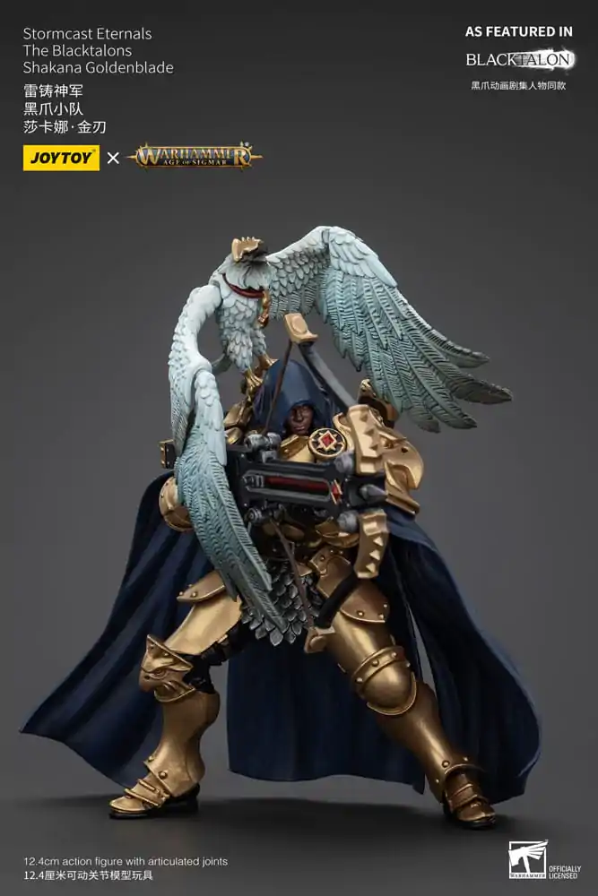 Warhammer Age of Sigmar Action Figure Stormcast Eternals The Blacktalons Shakana Goldenblade 20 cm product photo