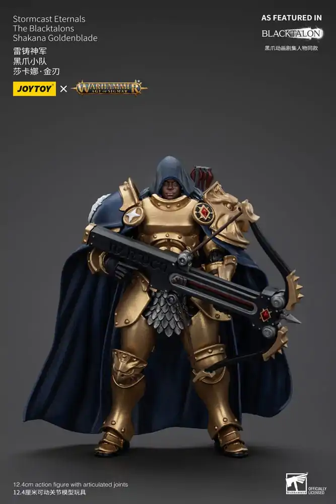 Warhammer Age of Sigmar Action Figure Stormcast Eternals The Blacktalons Shakana Goldenblade 20 cm product photo