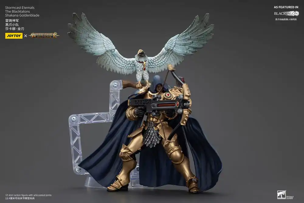 Warhammer Age of Sigmar Action Figure Stormcast Eternals The Blacktalons Shakana Goldenblade 20 cm product photo