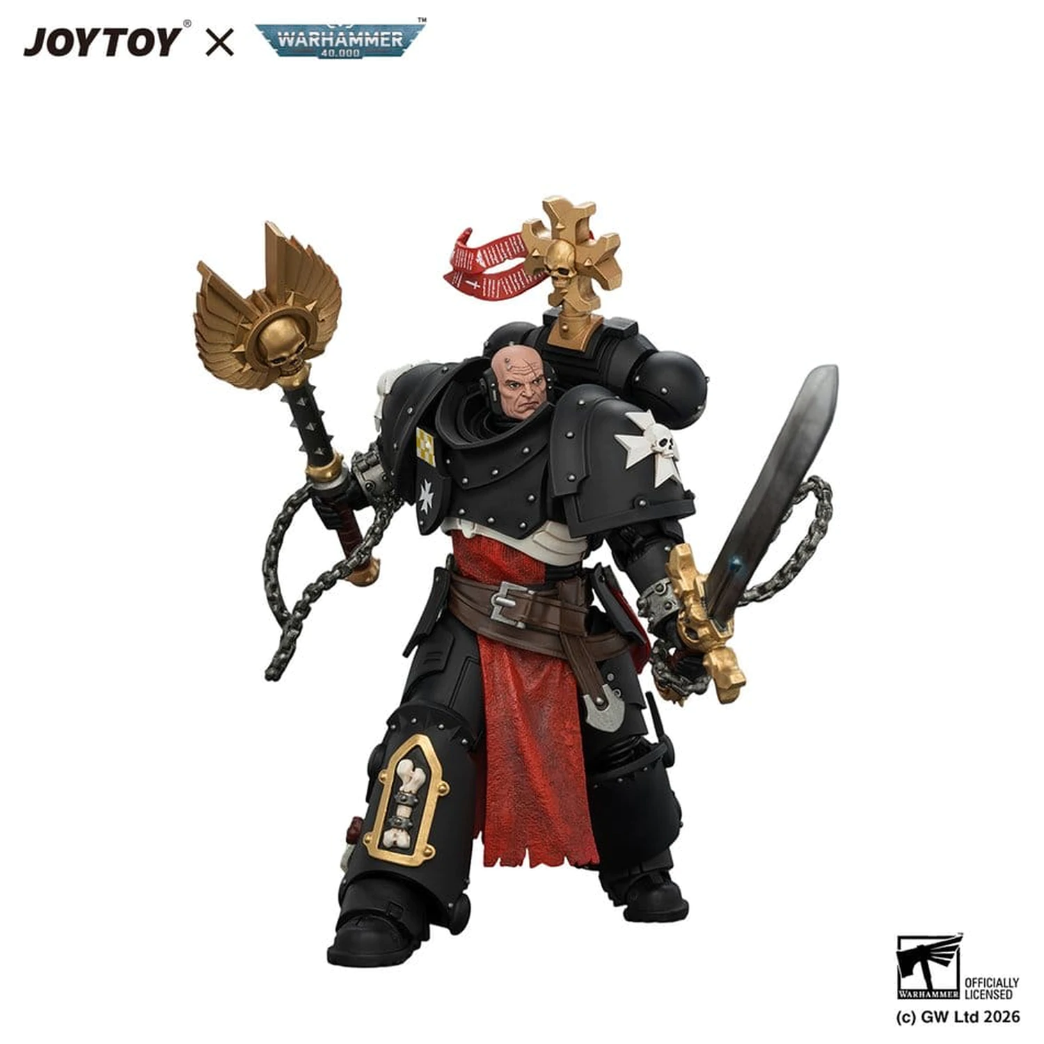 Warhammer Action Figure Black Templars Execrator 1 12 cm product photo