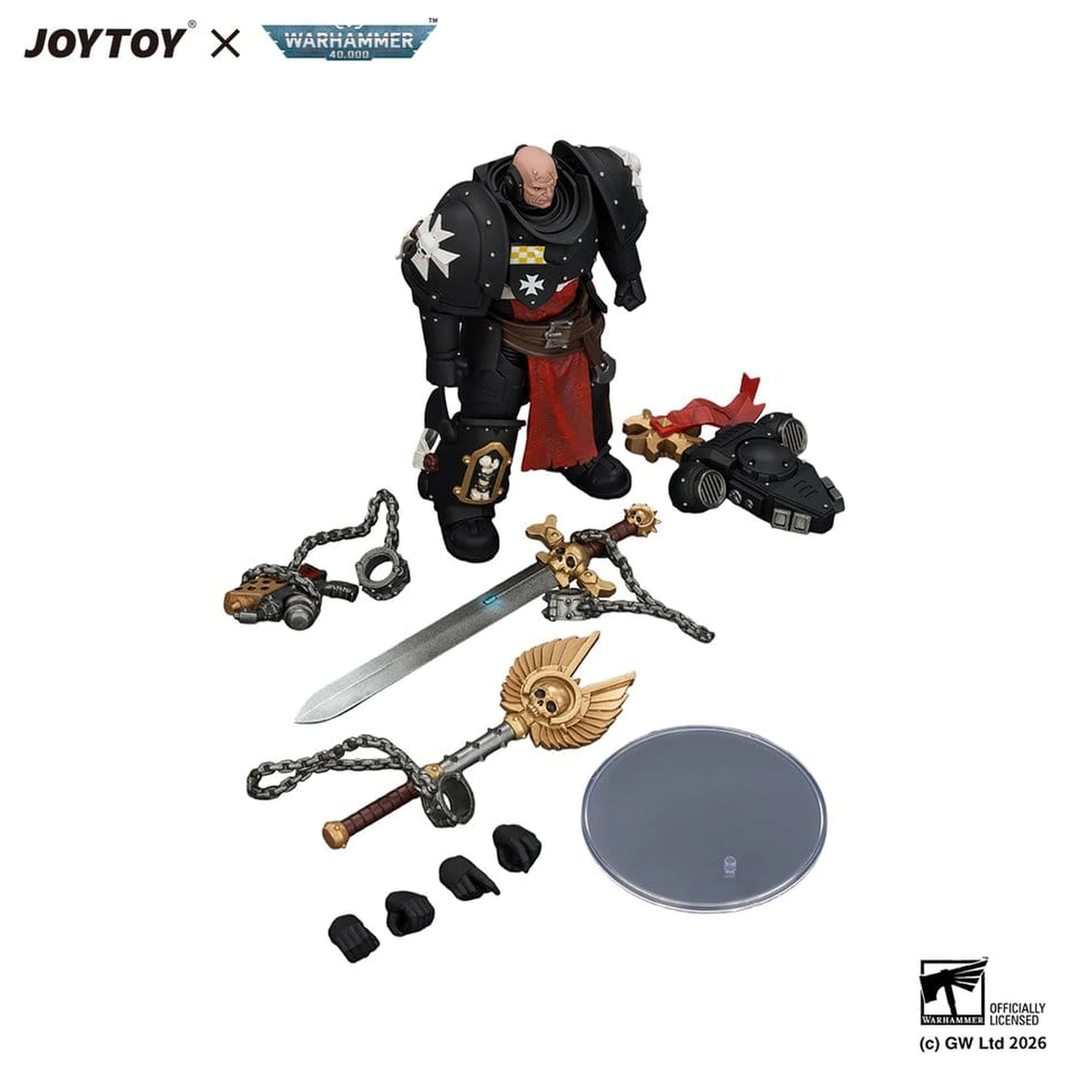 Warhammer Action Figure Black Templars Execrator 1 12 cm product photo