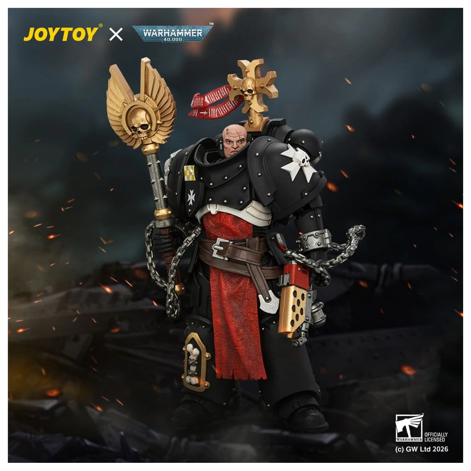 Warhammer Action Figure Black Templars Execrator 1 12 cm product photo
